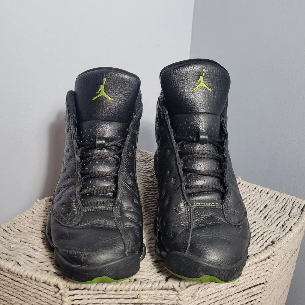 Jordan Air Jordan 13 Retro 2017 Black Altitude Green 414571-042 Men Size 9.5